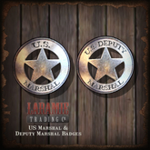 [Blackwood Traders] US Marshal & Deputy Marshal Badges Set