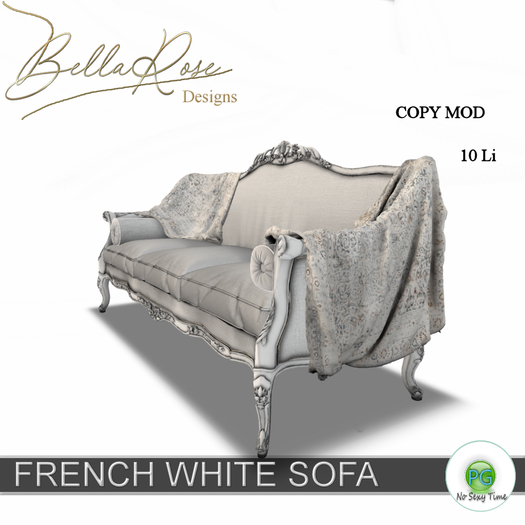 [BR] French Sofa PG White