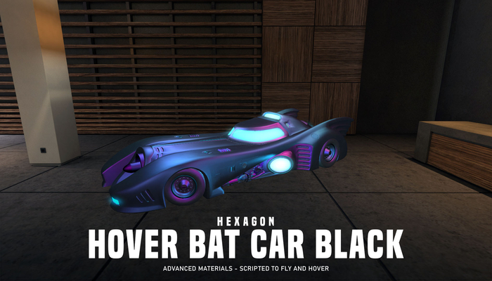 HEXAGON hover bat car - black & pink versions