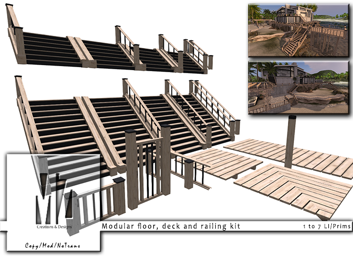 MZ Creations :: Modular floor, deck and railing kit