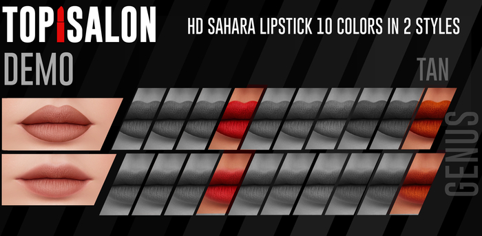 TOP1SALON - HD SAHARA LIPSTICK (Genus) DEMO