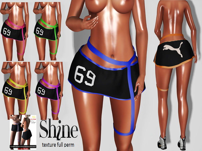 AJ_ #SHINE_SKIRT HARNESS OLGA _FULL PERM TEXTURES