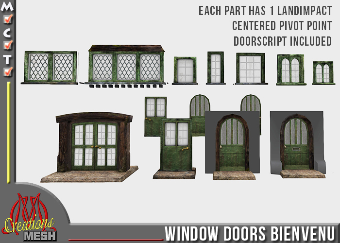 Window Doors Bienvenu Builder Pack FP box