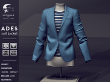 not so bad . mesh . ADES suit jacket . blue
