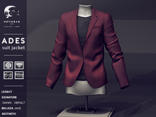 not so bad . mesh . ADES suit jacket . red