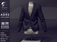 not so bad . mesh . ADES suit jacket . black