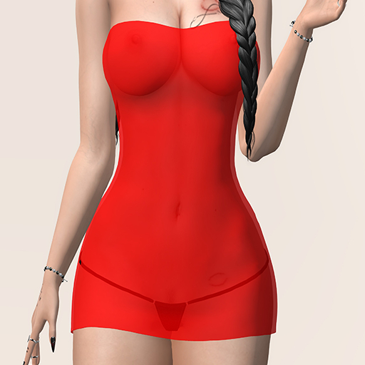 AXE-DRESS HOT RED-MAITREYA-BELLEZZA FREYA
