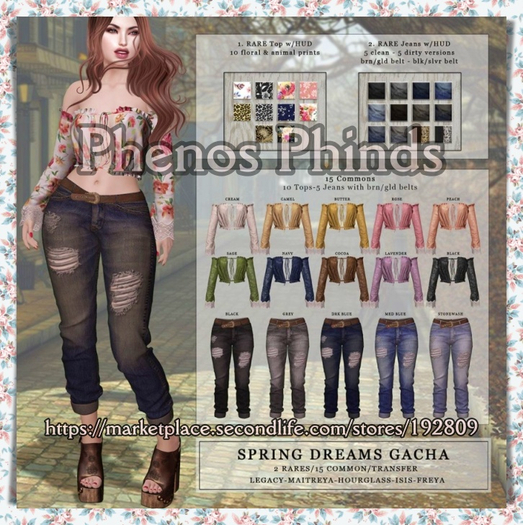 Petite Mort- Med Blue Spring Dreams Jeans