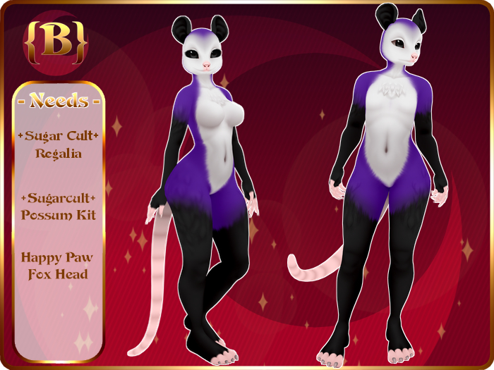 {P} Virginia Opossum {Purple} [Box]