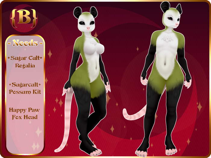 {P} Virginia Opossum {Olive}