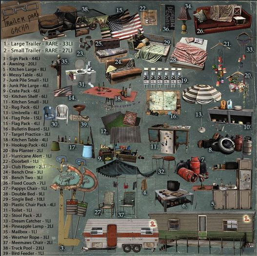 1 -DRD- Trailer Park - Large Trailer - RARE