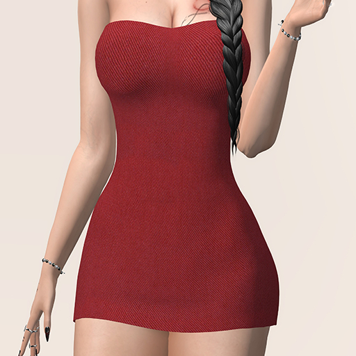 AXE-DRESS JEANS RED-MAITREYA-BELLEZZA FREYA
