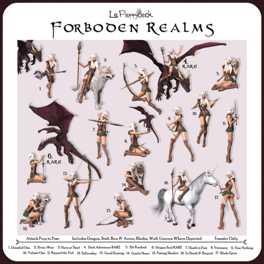 Le Poppycock *Forboden Realms* Dark Adventure RARE