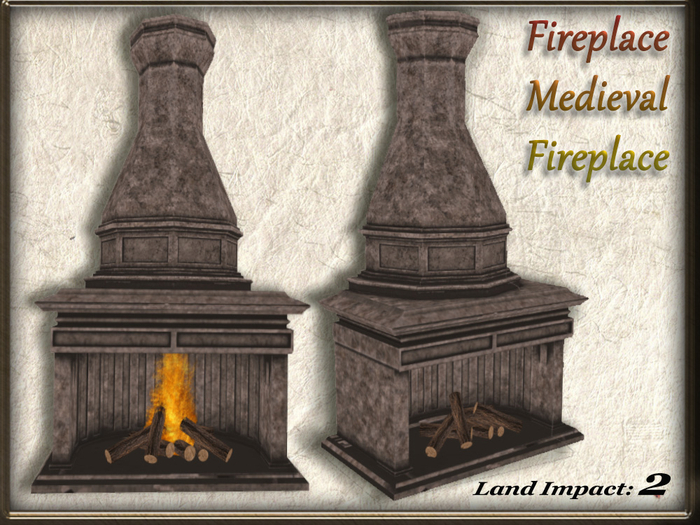 Fireplace - Medieval Fireplace  Full Perm