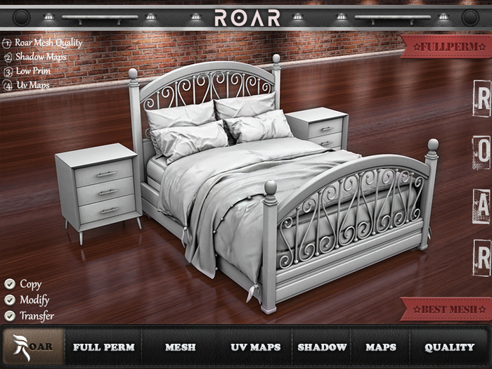{::ROAR::} Full Perm Bed  ##2127