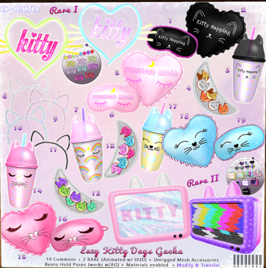 [ bubble ] 15- Pillow Kitty Pink