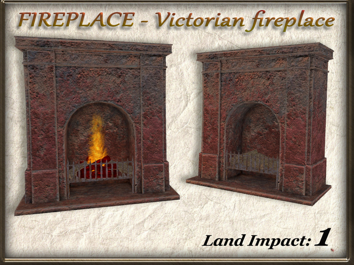 FIREPLACE - Victorian fireplace set ( 1 Li )  Full Perm