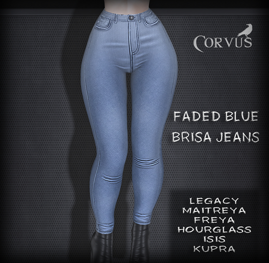 Corvus : Faded Blue Brisa Jeans
