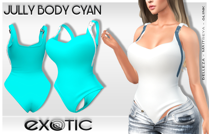 EXOTIC - Jully Bodysuit Cyan
