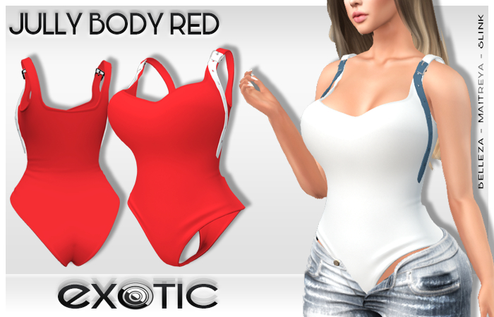 EXOTIC - Jully Bodysuit Red