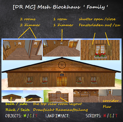 [DR MC] Mesh MP Blockhaus 'Family' komplett - 103 Li