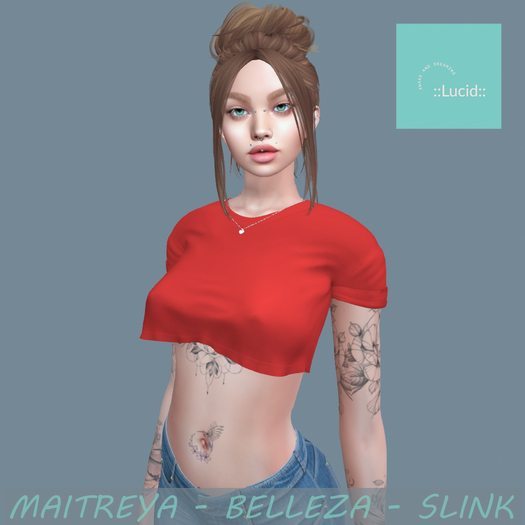 ::Lucid:: Cropped Tee - Scarlet