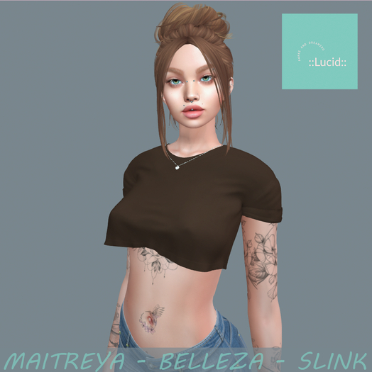 ::Lucid:: Cropped Tee - Chocolate
