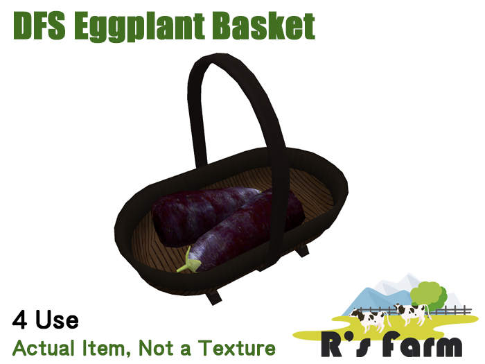 DFS Eggplant Basket  (Actual Item Not a Texture)