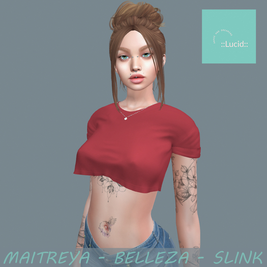 ::Lucid:: Cropped Tee -  Bleeding Heart