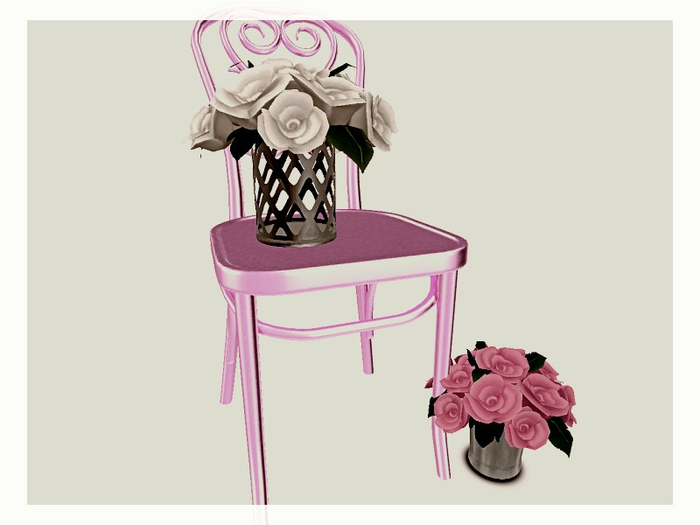 [AE] Home Decor -  Chair with Roses