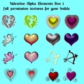 Kitty's Valentine alpha elements box 1