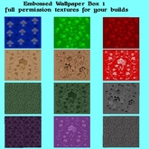 Kitty's embossed wallpaper box 1