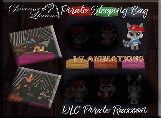 DLC Pirate Raccoon Sleeping Bag