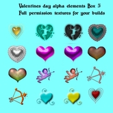 Kitty's Valentine alpha elements box 5