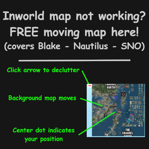 free moving map HUD