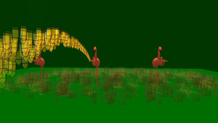 American Jingoist Collection: Lawn Flamingo Sprinkler Defense System
