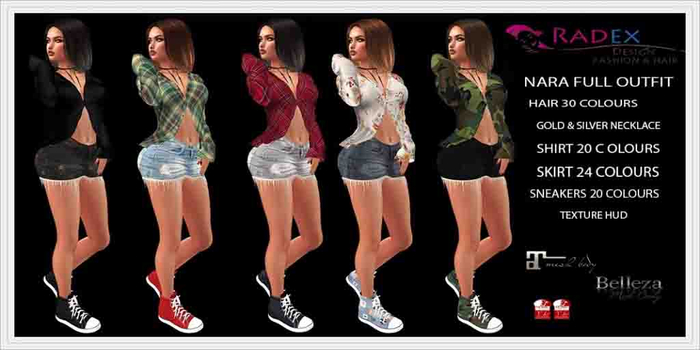 RADEX Mesh Nara All Colours Full Outfit