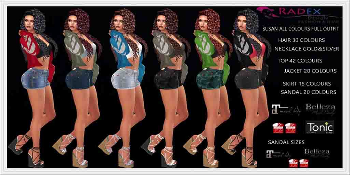 RADEX Mesh Susan All Colours Full Outfit
