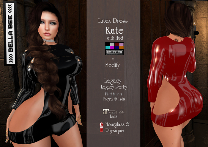 BellaBee Latex Dress  Kate