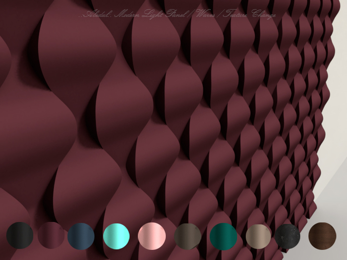 .:Abedul:. Modern Light Panel / Waves / Texture Change