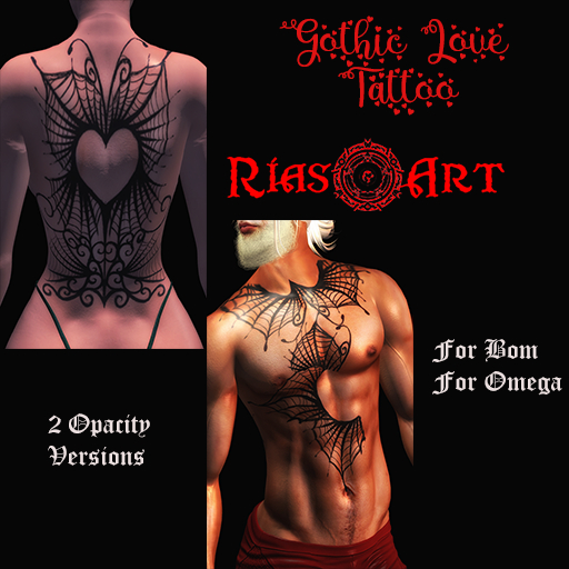 [RiasArt]- GOTHIC LOVE TATTOO-BOM/OMEGA