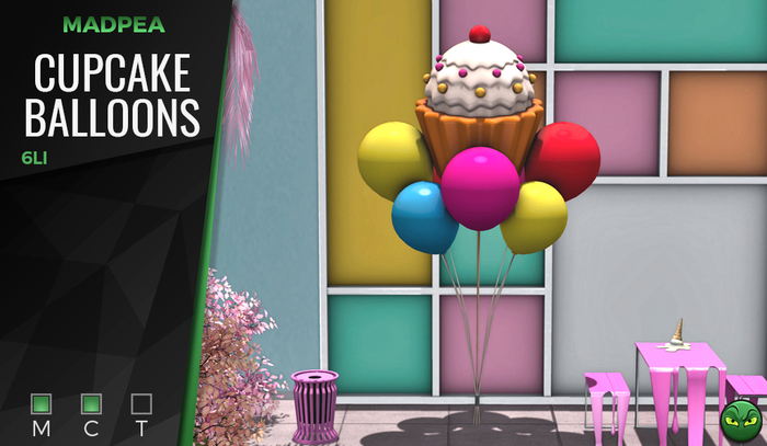 MadPea Cupcake Balloons