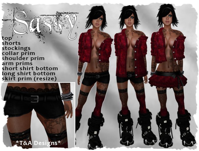 *T&A Designs* Sassy outfit and accessories *TD*