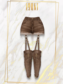 .::E.D.D.A::. Aigle Torn Short {BROWN}