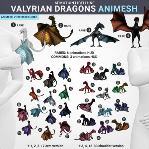 SEmotion Libellune Valyrian Dragons #1 RARE