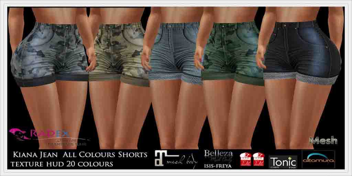 RADEX R-1 Mesh Kiana Jean  All Colours Shorts