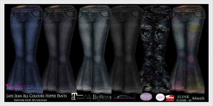 RADEX R-1 Mesh Lays Jean All Colours Hippie Pants