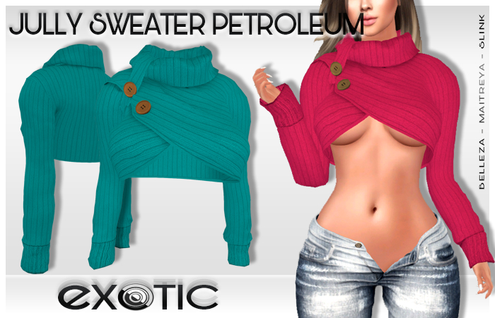 EXOTIC - Jully Sweater Petroleum