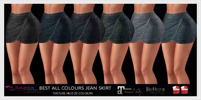 RADEX R-2 Mesh Best All Colours Jean Skirt