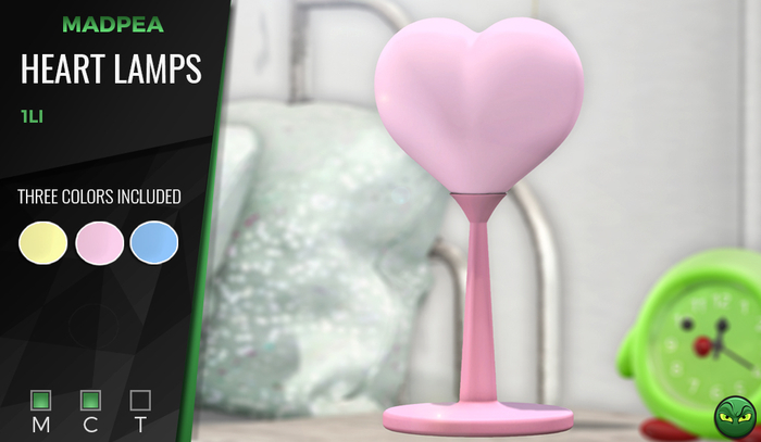 MadPea Heart Lamps